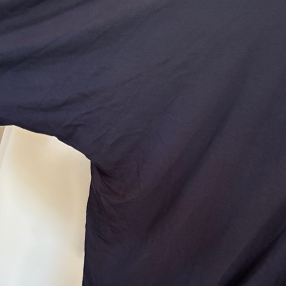 Women's Vince Navy Blue Bat Sleeve T Shirt Size Medium Coastal Grandma Neutral - Picture 4 of 6